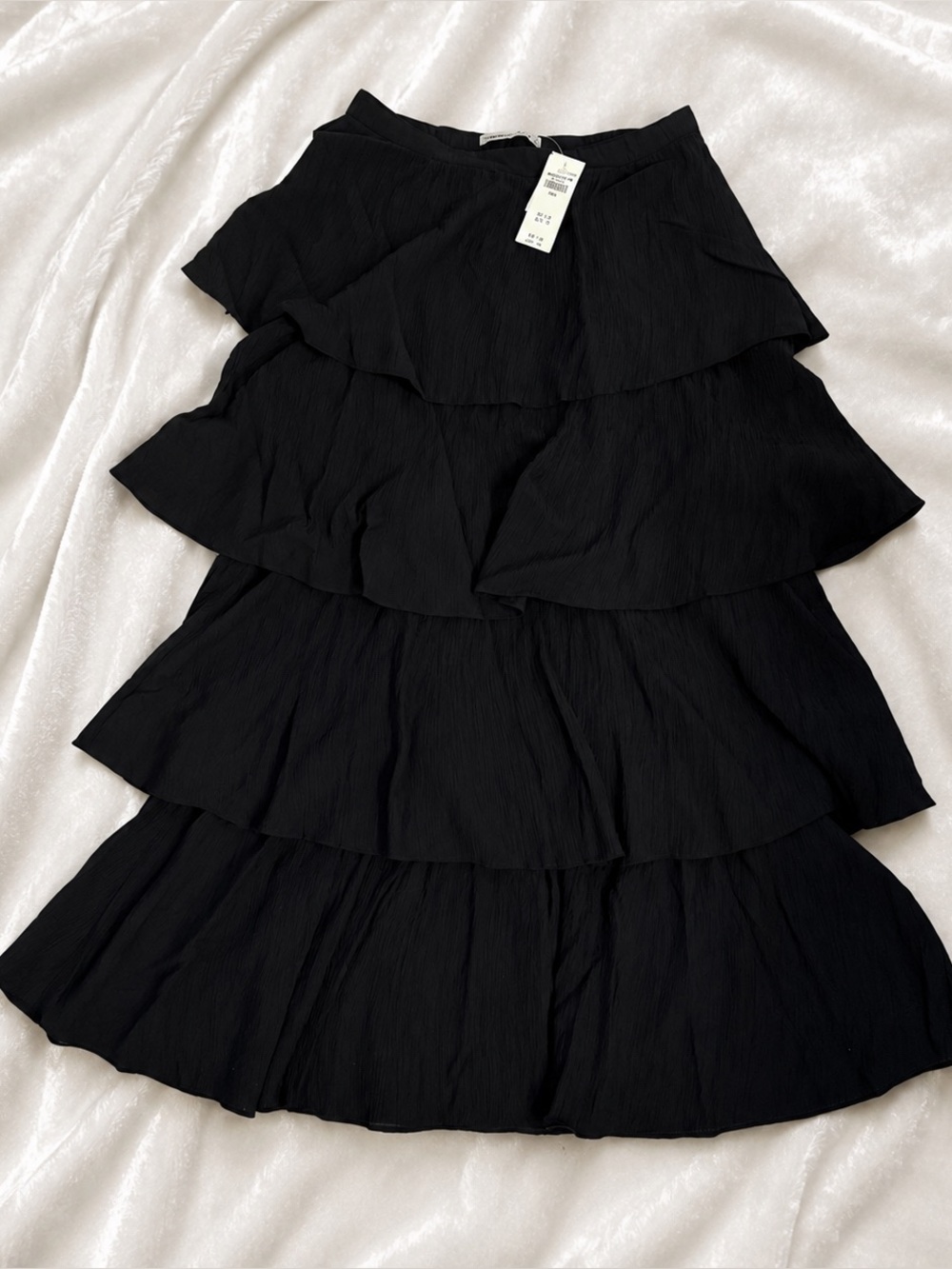 Black Tiered Skirt
